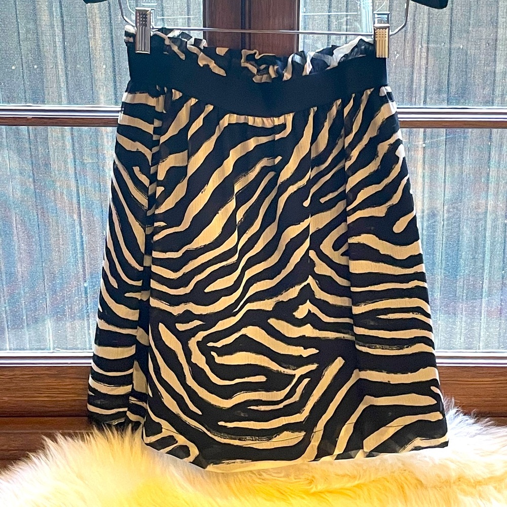 H&M Animal Print Mini Skirt